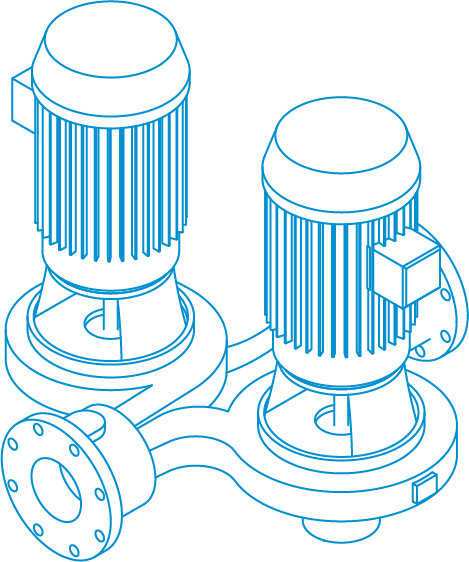 4382 Vertical In-Line (VIL) dualArm Pumps