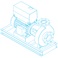 Design Envelope 4200H Split-Coupled Horizontal End-Suction Pumps - Line drawing
