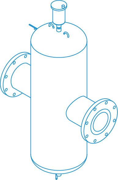 Dirt & Air Separators - LineDrawing